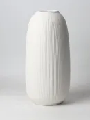 Portsea Portsea Lines Clay Vase in White